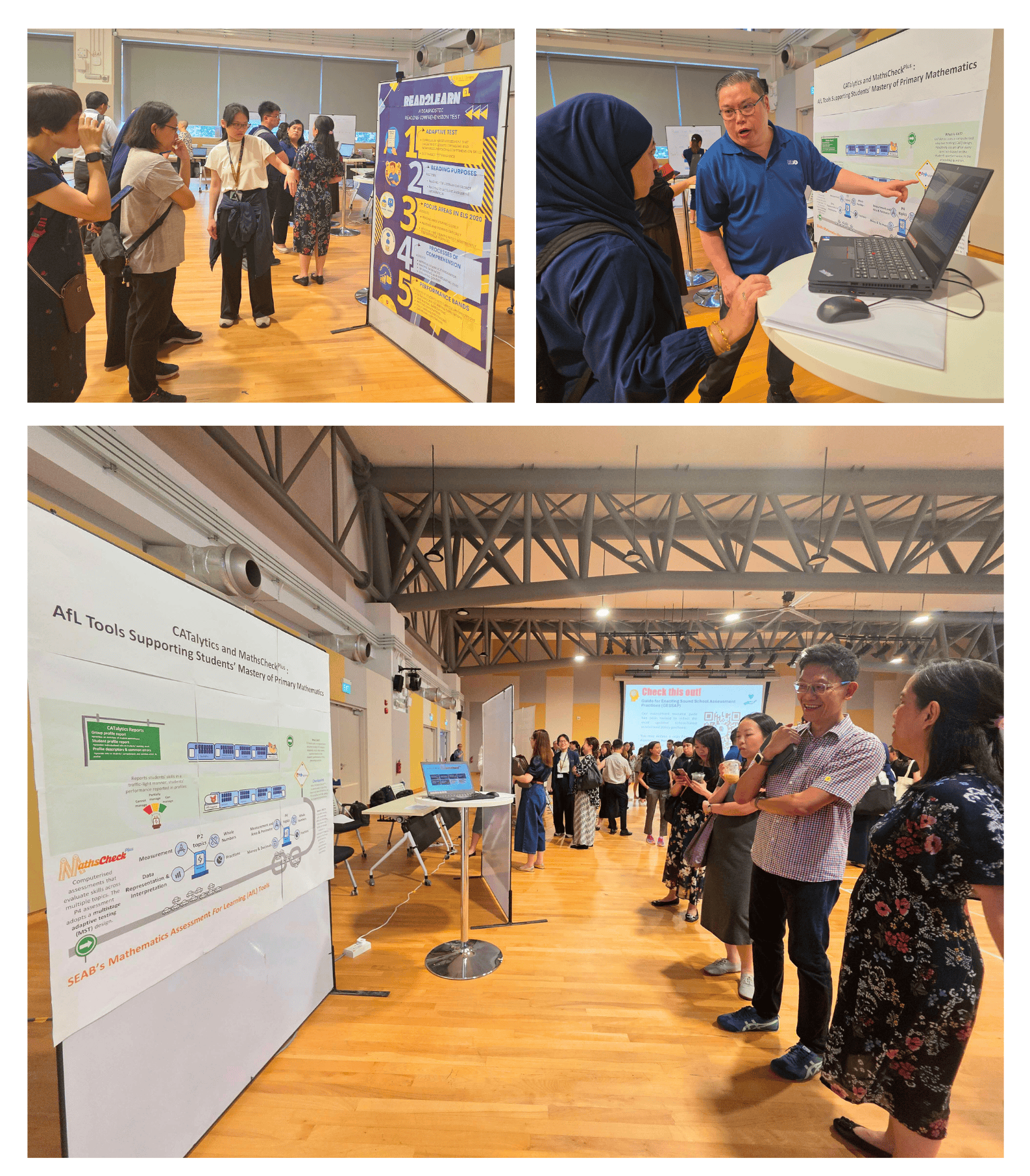 Participants interacting at SEAB’s AfL booths